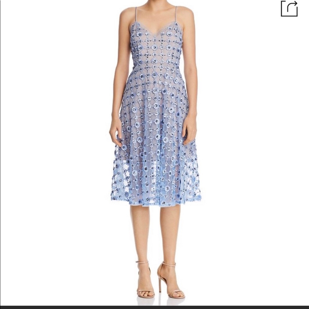 Aidan Mattox sparkly blue dress